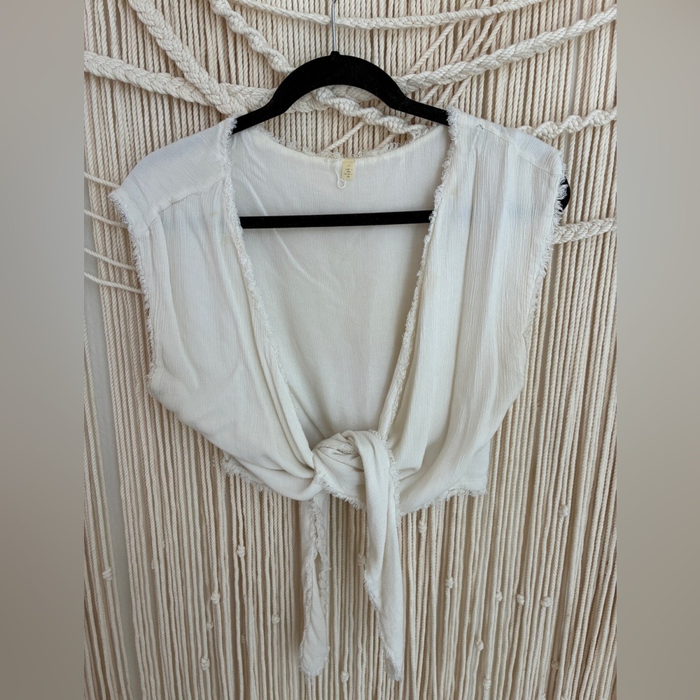 Free People Front Tie Top